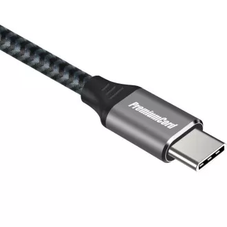 PREMIUMCORD Kabel USB 3.2 Gen 1 USB-C (M/M), bavlněný oplet, 1, 5m PREMIUMCORD Kabel USB 3.2 Gen 1 USB-C (M/M), bavlněný oplet, 1, 5m