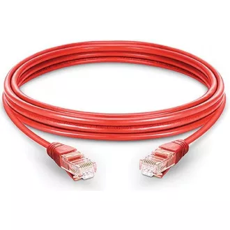 PremiumCord Patch kabel UTP RJ45-RJ45 CAT6 1m červená PremiumCord Patch kabel UTP RJ45-RJ45 CAT6 1m červená