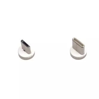 PREMIUMCORD Magnetický micro USB a USB-C nabíjecí a datový kabel 1m, červený PREMIUMCORD Magnetický micro USB a USB-C nabíjecí a datový kabel 1m, červený