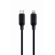 GEMBIRD Kabel USB 2.0 Type-C na Ligtning (CM/8pinM), 1, 5m, datový, černá