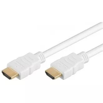 PremiumCord HDMI High Speed + Ethernet kabel, bílý, zlacené konektory, 5m PremiumCord HDMI High Speed + Ethernet kabel, bílý, zlacené konektory, 5m