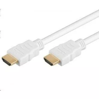 PremiumCord HDMI High Speed + Ethernet kabel, bílý, zlacené konektory, 5m PremiumCord HDMI High Speed + Ethernet kabel, bílý, zlacené konektory, 5m