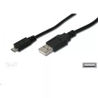 PremiumCord Kabel micro USB 2.0, A-B, konektor do úhlu 90° 1m (černý) PremiumCord Kabel micro USB 2.0, A-B, konektor do úhlu 90° 1m (černý)