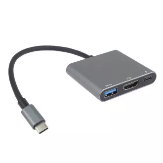 PremiumCord Adaptér USB-C na HDMI + USB3.0 + PD, rozlišení 4K a FULL HD 1080p PremiumCord Adaptér USB-C na HDMI + USB3.0 + PD, rozlišení 4K a FULL HD 1080p