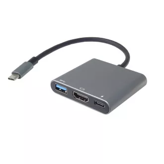 PremiumCord Adaptér USB-C na HDMI + USB3.0 + PD, rozlišení 4K a FULL HD 1080p PremiumCord Adaptér USB-C na HDMI + USB3.0 + PD, rozlišení 4K a FULL HD 1080p