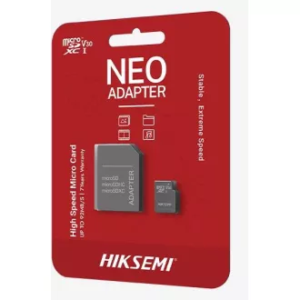 HIKSEMI MicroSDHC karta 16GB, C10, UHS-I, (R:92MB/s, W:10MB/s) + adapter HIKSEMI MicroSDHC karta 16GB, C10, UHS-I, (R:92MB/s, W:10MB/s) + adapter