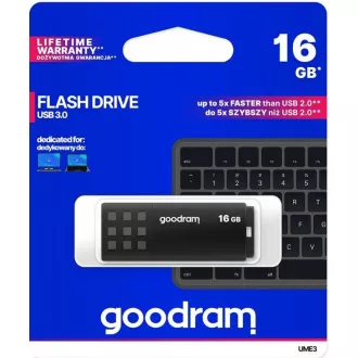 GOODRAM Flash Disk 16GB UME3, USB 3.0, černá GOODRAM Flash Disk 16GB UME3, USB 3.0, černá