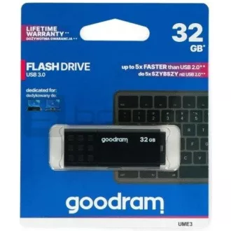 GOODRAM Flash Disk 32GB UME3, USB 3.0, černá GOODRAM Flash Disk 32GB UME3, USB 3.0, černá