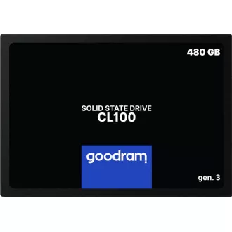 GOODRAM SSD CL100 Gen.3 480GB, SATA III, 2.5", (R:540/W:460MB/s) GOODRAM SSD CL100 Gen.3 480GB, SATA III, 2.5", (R:540/W:460MB/s)