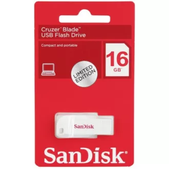 SanDisk Flash Disk 16GB Cruzer Blade, USB 2.0, bílá SanDisk Flash Disk 16GB Cruzer Blade, USB 2.0, bílá