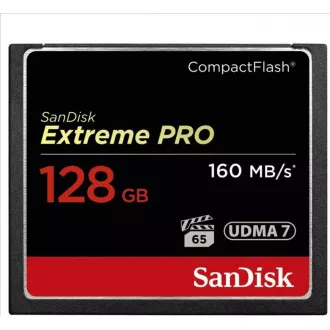 SanDisk Compact Flash 128GB Extreme Pro (160MB/s) VPG 65, UDMA 7 SanDisk Compact Flash 128GB Extreme Pro (160MB/s) VPG 65, UDMA 7