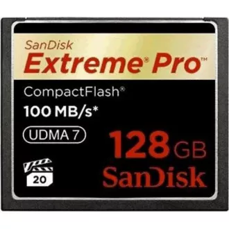 SanDisk Compact Flash 128GB Extreme Pro (160MB/s) VPG 65, UDMA 7 SanDisk Compact Flash 128GB Extreme Pro (160MB/s) VPG 65, UDMA 7