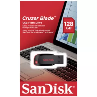 SanDisk Flash Disk 128GB Cruzer Blade, USB 2.0, černá SanDisk Flash Disk 128GB Cruzer Blade, USB 2.0, černá