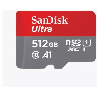 SanDisk MicroSDXC karta 512GB Ultra (100MB/s, Class 10, Android) + adaptér SanDisk MicroSDXC karta 512GB Ultra (100MB/s, Class 10, Android) + adaptér