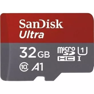 SanDisk MicroSDXC karta 32GB Ultra (120 MB/s, A1 Class 10 UHS-I, Android) + adaptér SanDisk MicroSDXC karta 32GB Ultra (120 MB/s, A1 Class 10 UHS-I, Android) + adaptér