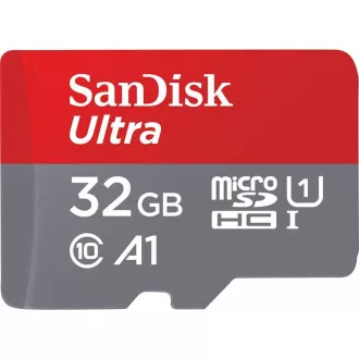 SanDisk MicroSDXC karta 32GB Ultra (120 MB/s, A1 Class 10 UHS-I, Android) + adaptér SanDisk MicroSDXC karta 32GB Ultra (120 MB/s, A1 Class 10 UHS-I, Android) + adaptér
