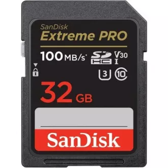 SanDisk SDHC karta 32GB Extreme PRO (100 MB/s Class 10, UHS-I U3 V30) SanDisk SDHC karta 32GB Extreme PRO (100 MB/s Class 10, UHS-I U3 V30)