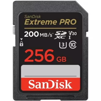 SanDisk SDXC karta 256GB Extreme PRO (200 MB/s Class 10, UHS-I U3 V30) SanDisk SDXC karta 256GB Extreme PRO (200 MB/s Class 10, UHS-I U3 V30)