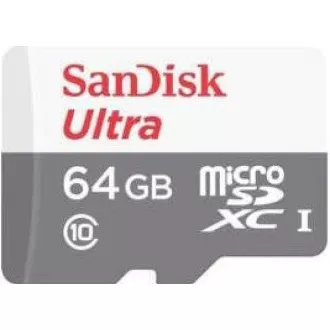 SanDisk MicroSDXC karta 64GB Ultra (140MB/s, A1 Class 10 UHS-I) + adaptér SanDisk MicroSDXC karta 64GB Ultra (140MB/s, A1 Class 10 UHS-I) + adaptér