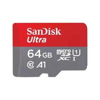 SanDisk MicroSDXC karta 64GB Ultra (140MB/s, A1 Class 10 UHS-I) + adaptér SanDisk MicroSDXC karta 64GB Ultra (140MB/s, A1 Class 10 UHS-I) + adaptér