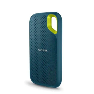 SanDisk externí SSD 1TB Extreme Portable, (R1050 / W1000MB/s), USB 3.2 světle modrá SanDisk externí SSD 1TB Extreme Portable, (R1050 / W1000MB/s), USB 3.2 světle modrá