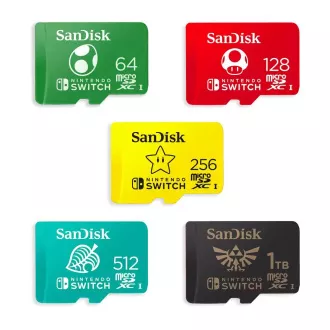 SanDisk MicroSDXC karta 64GB pro Nintendo Switch (R:100/W:90 MB/s, UHS-I) SanDisk MicroSDXC karta 64GB pro Nintendo Switch (R:100/W:90 MB/s, UHS-I)