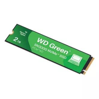 WD GREEN SSD 2TB SN3000 Powered by SanDisk, PCIe Gen4x4, M.2 2280, (R:5000/W:4200 MB/s) WD GREEN SSD 2TB SN3000 Powered by SanDisk, PCIe Gen4x4, M.2 2280, (R:5000/W:4200 MB/s)