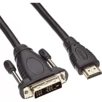 PREMIUMCORD Kabel HDMI - DVI-D 1m (M/M, zlacené kontakty, stíněný) PREMIUMCORD Kabel HDMI - DVI-D 1m (M/M, zlacené kontakty, stíněný)