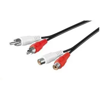 PREMIUMCORD Kabel prodlužovací audio 2x Cinch - 2x Cinch (RCA, M/F) 10m PREMIUMCORD Kabel prodlužovací audio 2x Cinch - 2x Cinch (RCA, M/F) 10m