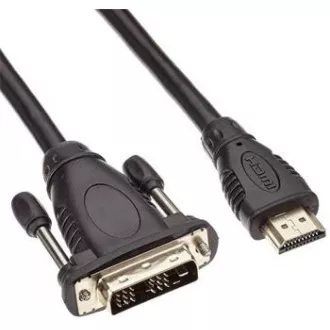 PREMIUMCORD Kabel HDMI - DVI-D 2m (M/M, zlacené kontakty, stíněný) PREMIUMCORD Kabel HDMI - DVI-D 2m (M/M, zlacené kontakty, stíněný)