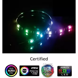 AKASA LED pásek Vegas MB, magnetický, 50cm, RGB 12V AKASA LED pásek Vegas MB, magnetický, 50cm, RGB 12V