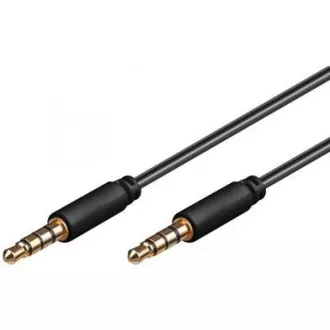 GEMBIRD Kabel rozdvojka jack 3, 5mm (4 pólový) na 2x3, 5mm M/F, 20cm, černý GEMBIRD Kabel rozdvojka jack 3, 5mm (4 pólový) na 2x3, 5mm M/F, 20cm, černý