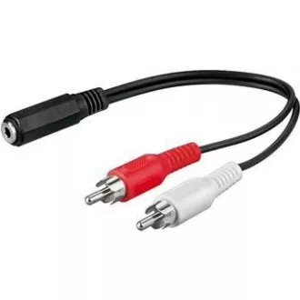 PremiumCord Kabel Jack 3, 5mm-2xCINCH F/M 20cm PremiumCord Kabel Jack 3, 5mm-2xCINCH F/M 20cm