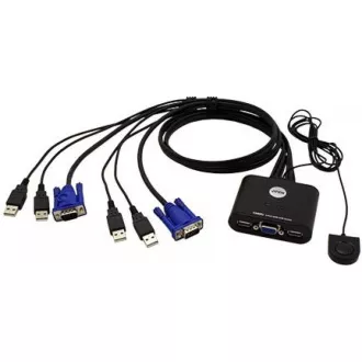 ATEN 2-port KVM USB mini, 1m kabely, DO ATEN 2-port KVM USB mini, 1m kabely, DO