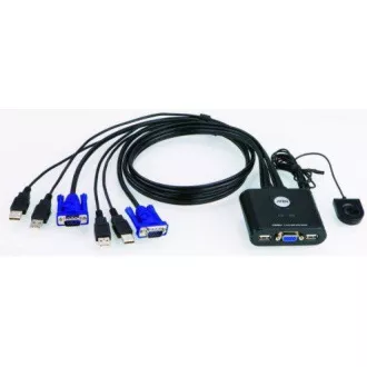 ATEN 2-port KVM USB mini, 1m kabely, DO ATEN 2-port KVM USB mini, 1m kabely, DO