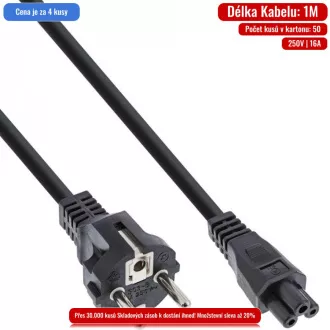 C-TECH kabel síťový, 1, 8m VDE 220/230V, napájecí k notebooku, 3 pin Schuko C-TECH kabel síťový, 1, 8m VDE 220/230V, napájecí k notebooku, 3 pin Schuko