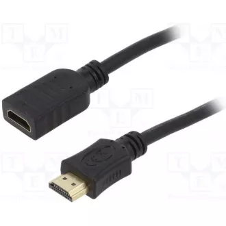 GEMBIRD Kabel prodlužovací HDMI - HDMI 3m (zlacené konektory, stíněný) GEMBIRD Kabel prodlužovací HDMI - HDMI 3m (zlacené konektory, stíněný)