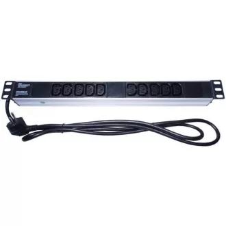 PremiumCord Panel napájecí do 19" racku 1U, 9x230V, 2m kabel PremiumCord Panel napájecí do 19" racku 1U, 9x230V, 2m kabel