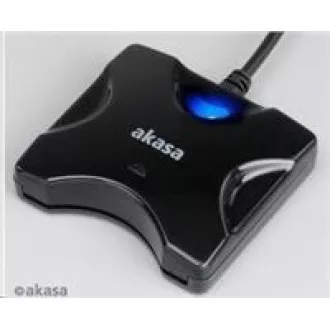 AKASA čtečka karet AK-CR-03BKV2 externí, USB 2.0, podpora čipových karet electronic ID a SMART, černá AKASA čtečka karet AK-CR-03BKV2 externí, USB 2.0, podpora čipových karet electronic ID a SMART, černá