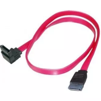 PREMIUMCORD Kabel SATA 0, 5m 1x90°+1x rovný konektor PREMIUMCORD Kabel SATA 0, 5m 1x90°+1x rovný konektor