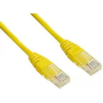 PREMIUMCORD Patch kabel UTP RJ45-RJ45 CAT5e 0.25m žlutá PREMIUMCORD Patch kabel UTP RJ45-RJ45 CAT5e 0.25m žlutá
