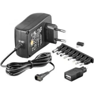 Goobay Univerzální napájecí adaptér 230V/3-12V stejnosměrný 1500mA Goobay Univerzální napájecí adaptér 230V/3-12V stejnosměrný 1500mA