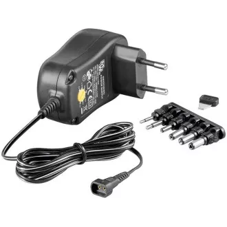Goobay Univerzální napájecí adaptér 230V/3-12V stejnosměrný 300mA Goobay Univerzální napájecí adaptér 230V/3-12V stejnosměrný 300mA
