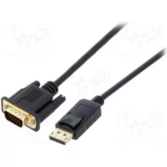 GEMBIRD Kabel DisplayPort na VGA, M/M, 1, 8m GEMBIRD Kabel DisplayPort na VGA, M/M, 1, 8m