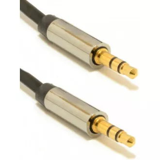 GEMBIRD Kabel přípojný jack 3, 5mm M/M, PREMIUM QUALITY, pozlacený, 1m GEMBIRD Kabel přípojný jack 3, 5mm M/M, PREMIUM QUALITY, pozlacený, 1m