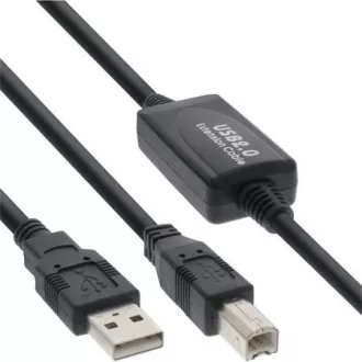 PREMIUMCORD USB 2.0 repeater a propojovací kabel A/M-B/M 20m PREMIUMCORD USB 2.0 repeater a propojovací kabel A/M-B/M 20m