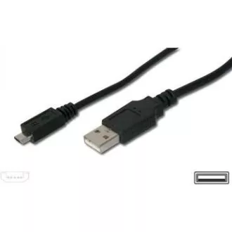 PREMIUMCORD Kabel micro USB 2.0, A-B 1, 5m kabel navržený pro rychlé nabíjení