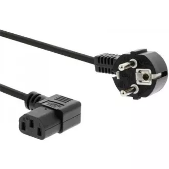 PREMIUMCORD Kabel napájecí 230V 3m úhlový 90st