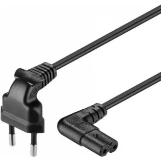 PREMIUMCORD Kabel síťový 230V k magnetofonu se zahnutými konektory 3m PREMIUMCORD Kabel síťový 230V k magnetofonu se zahnutými konektory 3m