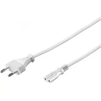 PREMIUMCORD Kabel síťový 230V k magnetofonu 3m bílý PREMIUMCORD Kabel síťový 230V k magnetofonu 3m bílý